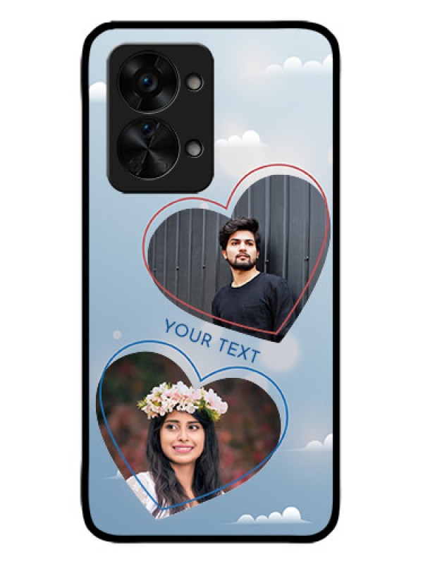 Custom OnePlus Nord 2T 5G Custom Metal Phone CaseBlue Color Couple Design