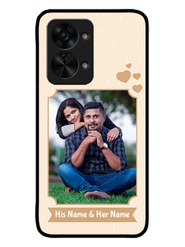 Custom OnePlus Nord 2T 5G Custom Metal Phone CaseWith Confetti Love Design