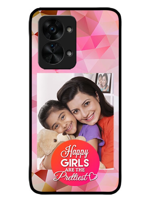 Custom OnePlus Nord 2T 5G Custom Metal Phone CaseAbstract Triangle Design