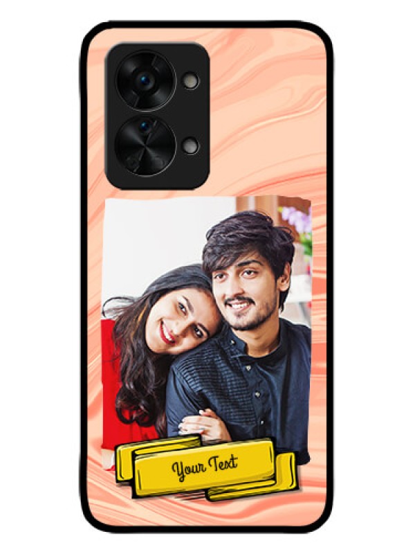 Custom OnePlus Nord 2T 5G Custom Metal Phone CaseMarble Texture Design