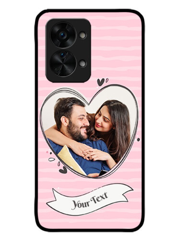 Custom OnePlus Nord 2T 5G Custom Metal Phone CaseVintage Heart Design