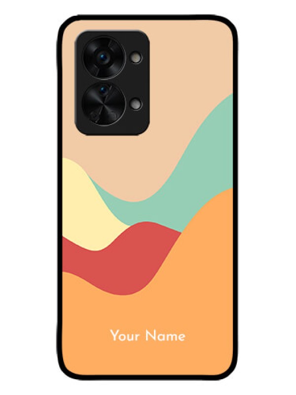 Custom OnePlus Nord 2T 5G Custom Metal Phone CaseOcean Waves Multi - Colour Design