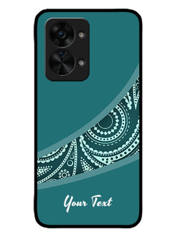 Custom OnePlus Nord 2T 5G Custom Metal Phone CaseSemi Visible Floral Design