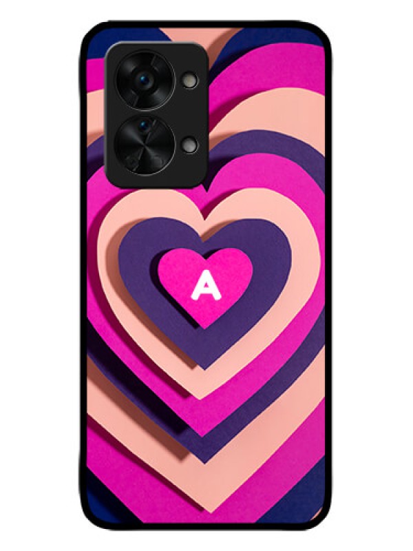 Custom OnePlus Nord 2T 5G Custom Metal Phone CaseCute Heart Pattern Design