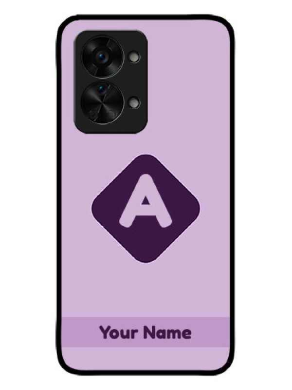 Custom OnePlus Nord 2T 5G Custom Metal Phone CaseCustom Letter In Curved Badge Design