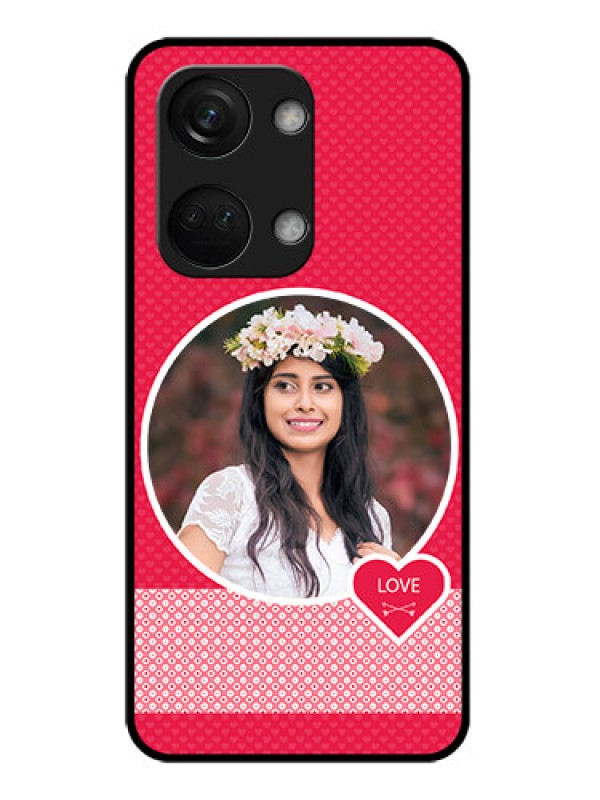 Custom OnePlus Nord 3 5G Custom Metal Phone CasePink Color Pattern Design