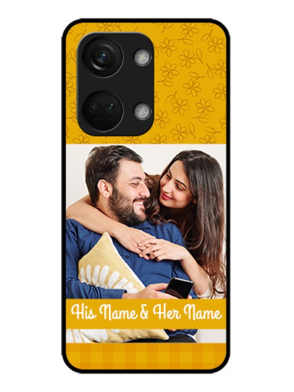 Custom OnePlus Nord 3 5G Custom Metal Phone CaseYellow Floral Design