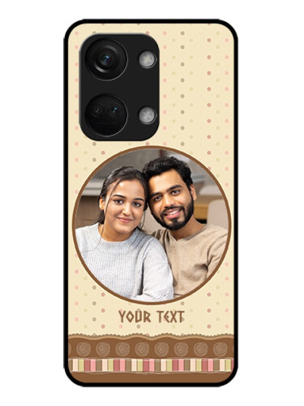 Custom OnePlus Nord 3 5G Custom Metal Phone CaseBrown Dotted Mobile Case Design