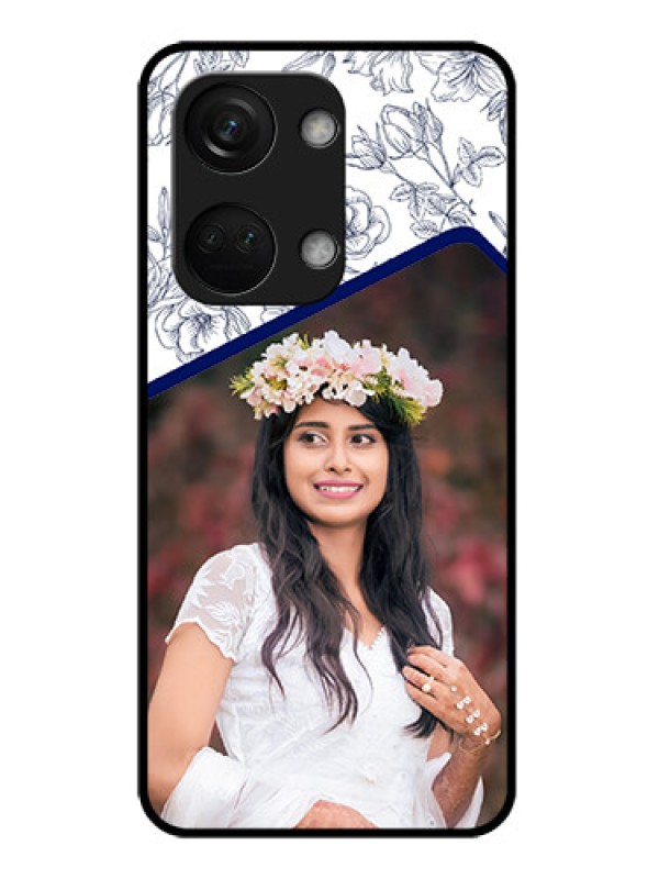 Custom OnePlus Nord 3 5G Custom Metal Phone CaseClassy Floral Design