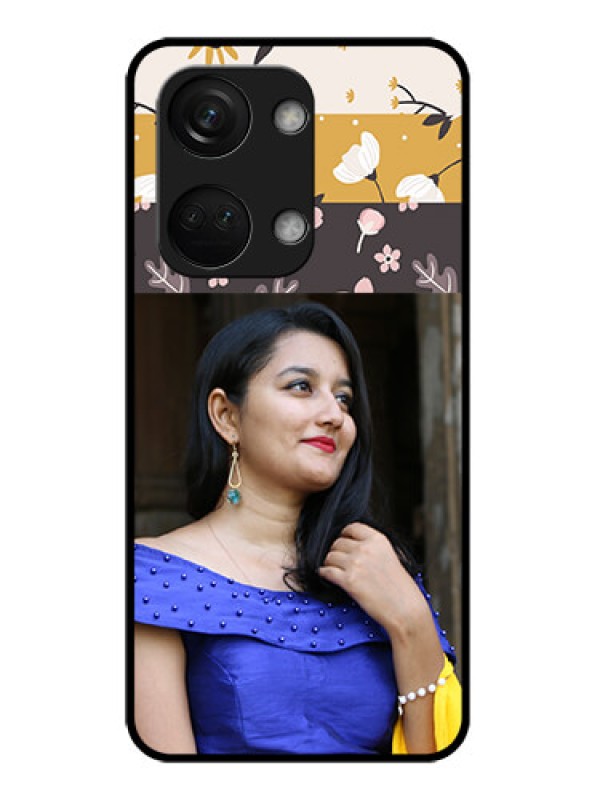 Custom OnePlus Nord 3 5G Custom Metal Phone CaseStylish Floral Design