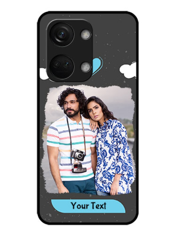 Custom OnePlus Nord 3 5G Custom Metal Phone CaseSplashes With Love Doodles Design