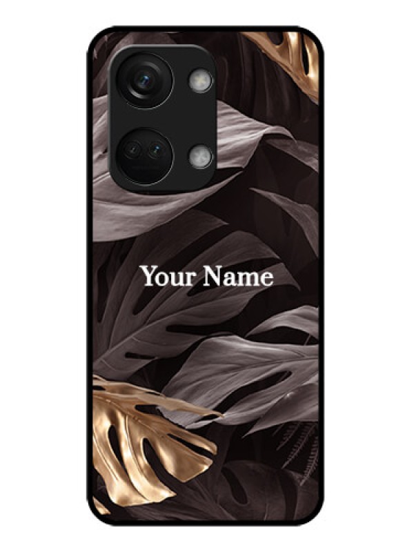 Custom OnePlus Nord 3 5G Custom Metal Phone CaseWild Leaves Digital Paint Design