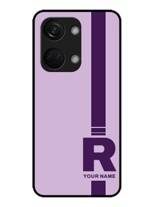 Custom OnePlus Nord 3 5G Custom Metal Phone CaseSimple Dual Tone Stripe With Name Design