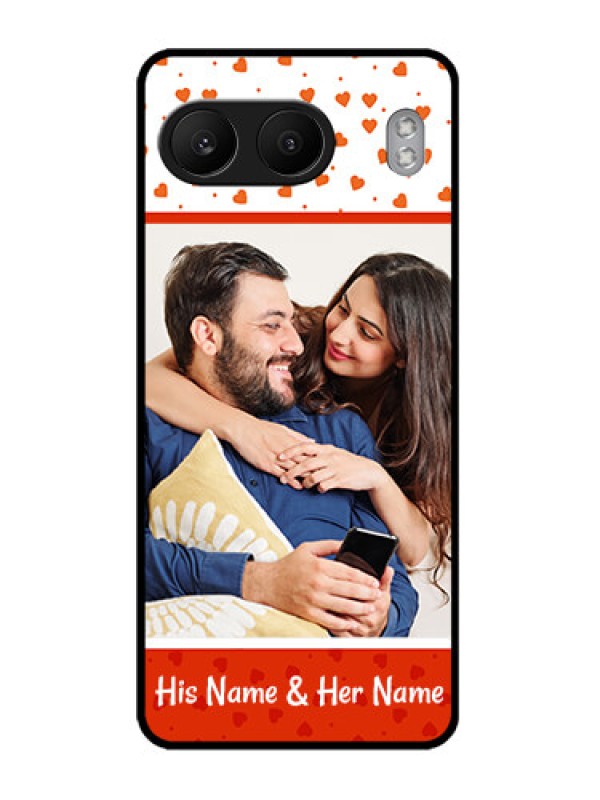 Custom OnePlus Nord 4 5G Custom Metal Phone CaseOrange Love Symbol Design