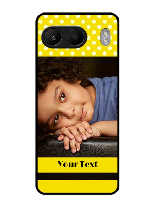 Custom OnePlus Nord 4 5G Custom Metal Phone CaseBright Yellow Case Design