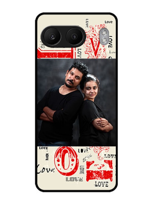 Custom OnePlus Nord 4 5G Custom Metal Phone CaseTrendy Love Design Case