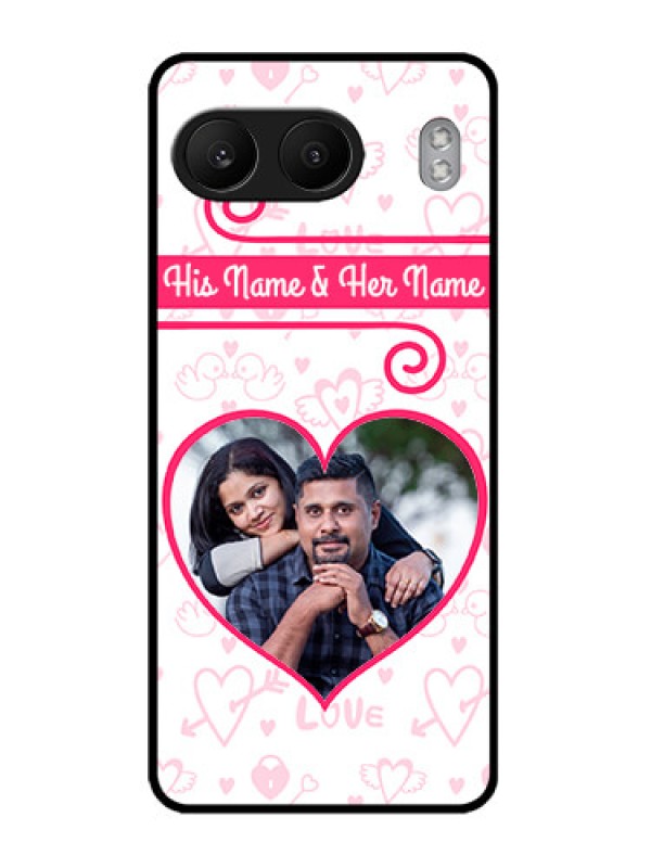 Custom OnePlus Nord 4 5G Custom Metal Phone CaseHeart Shape Love Design