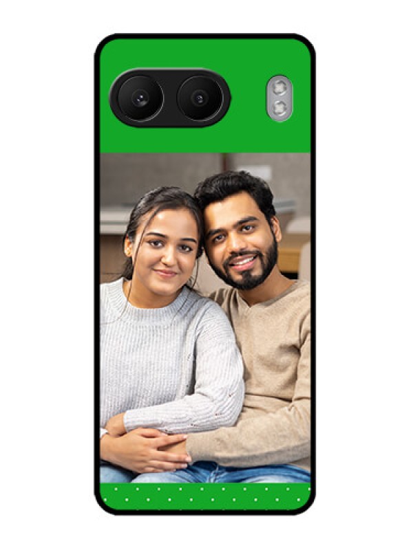 Custom OnePlus Nord 4 5G Custom Metal Phone CaseGreen Pattern Design