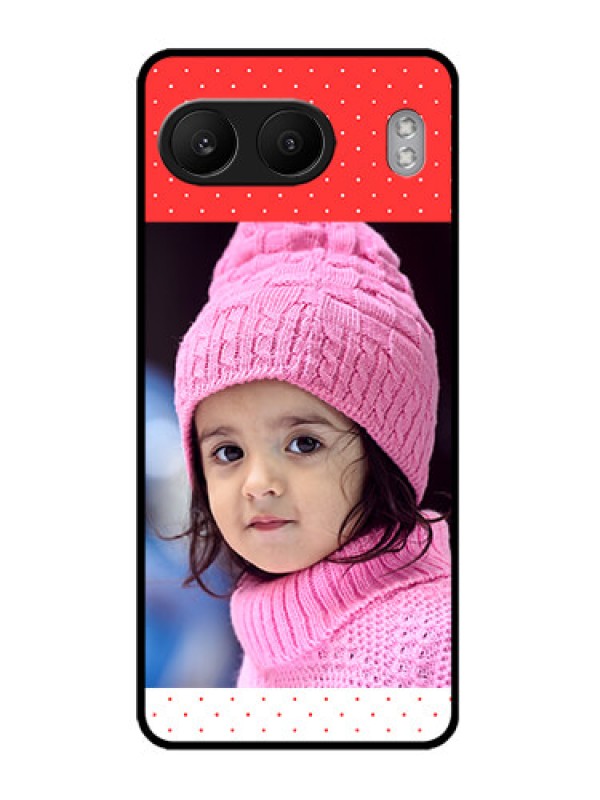 Custom OnePlus Nord 4 5G Custom Metal Phone CaseRed Pattern Design