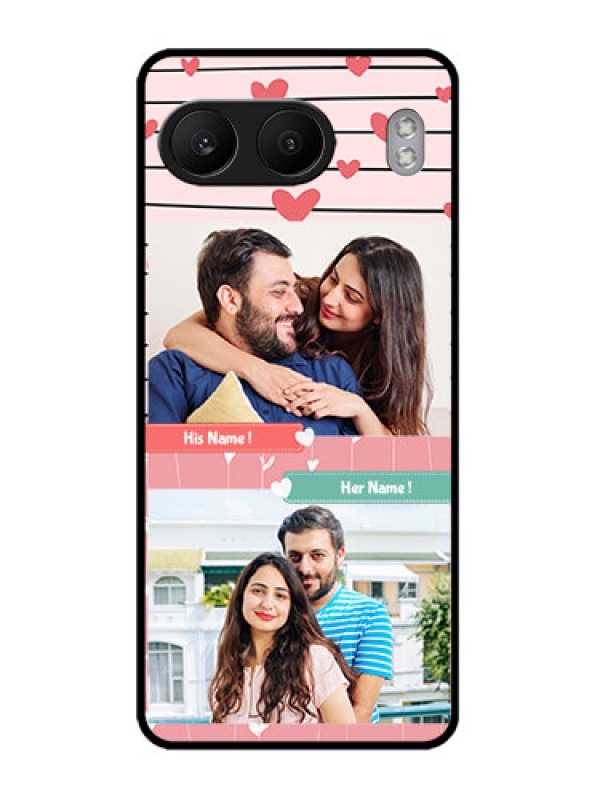 Custom OnePlus Nord 4 5G Custom Metal Phone CasePhoto With Heart Design