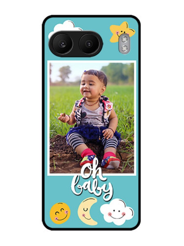 Custom OnePlus Nord 4 5G Custom Metal Phone CaseSmiley Kids Stars Design
