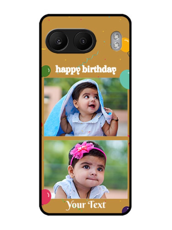 Custom OnePlus Nord 4 5G Custom Metal Phone CaseImage Holder With Birthday Celebrations Design