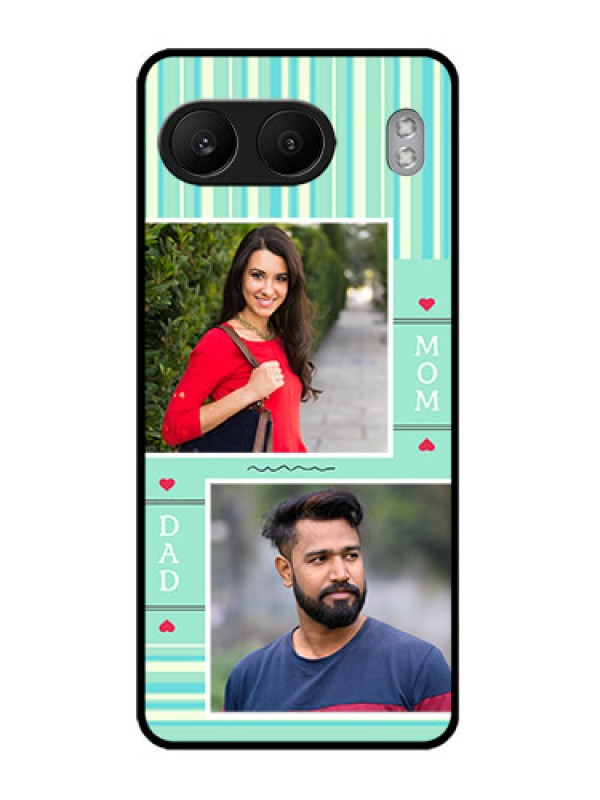 Custom OnePlus Nord 4 5G Custom Metal Phone CaseMom and Dad Pic Design