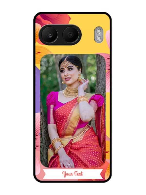 Custom OnePlus Nord 4 5G Custom Metal Phone Case3 Image With Vintage Floral Design