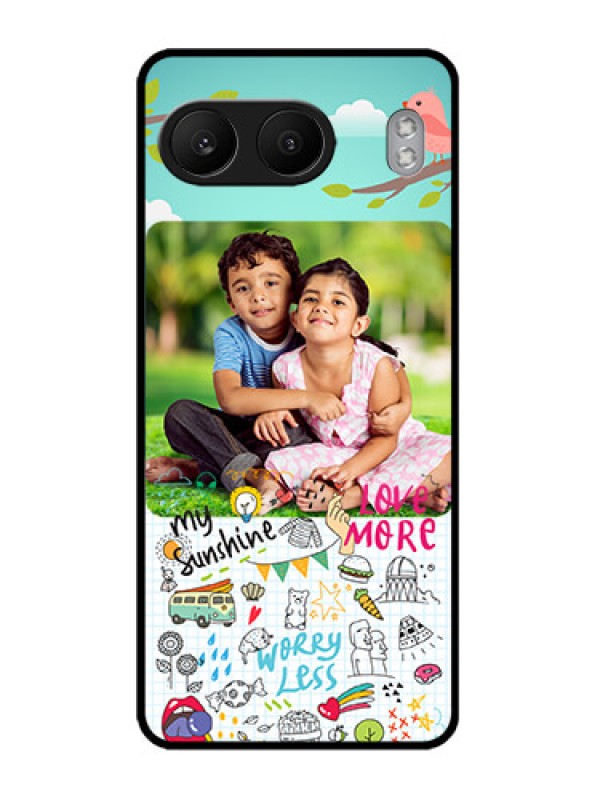 Custom OnePlus Nord 4 5G Custom Metal Phone CaseDoodle Love Design