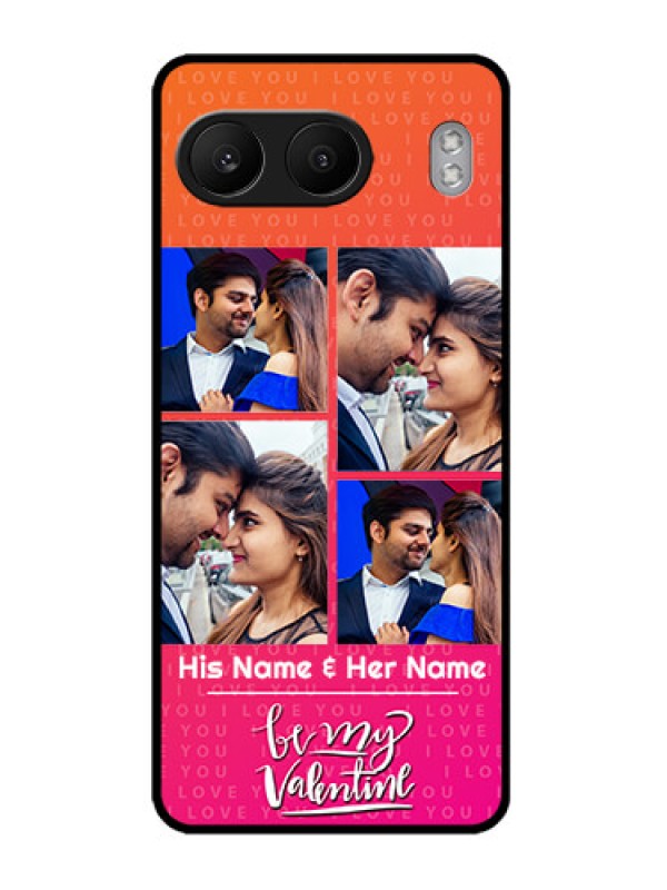 Custom OnePlus Nord 4 5G Custom Metal Phone CaseI Love You Pink Design