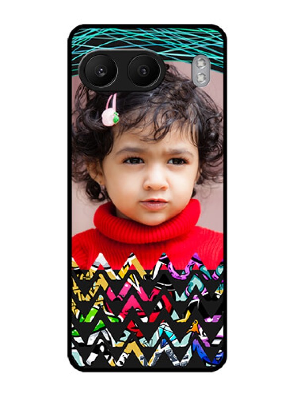 Custom OnePlus Nord 4 5G Custom Metal Phone CaseNeon Abstract Design