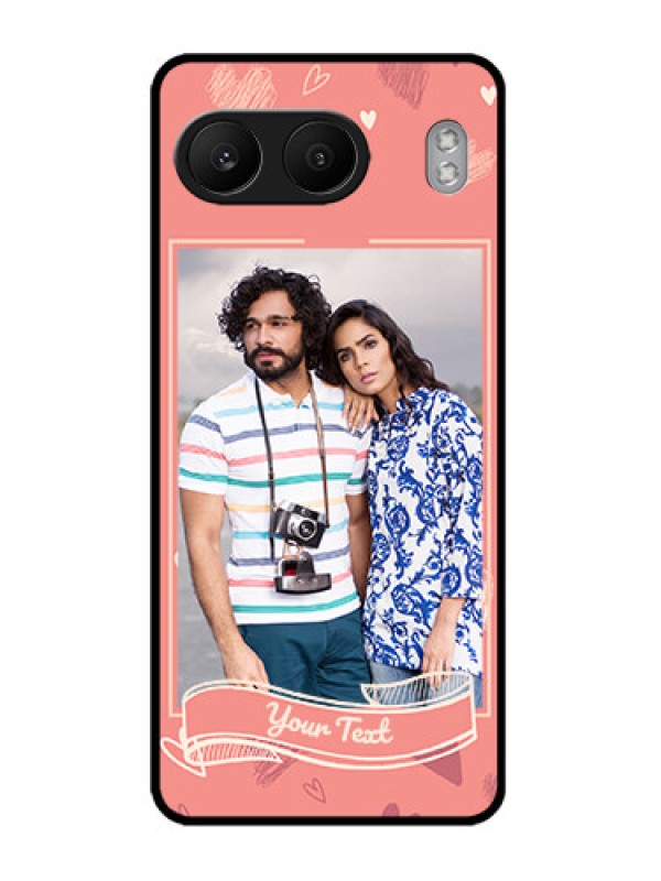 Custom OnePlus Nord 4 5G Custom Metal Phone CaseLove Doodle Art Design