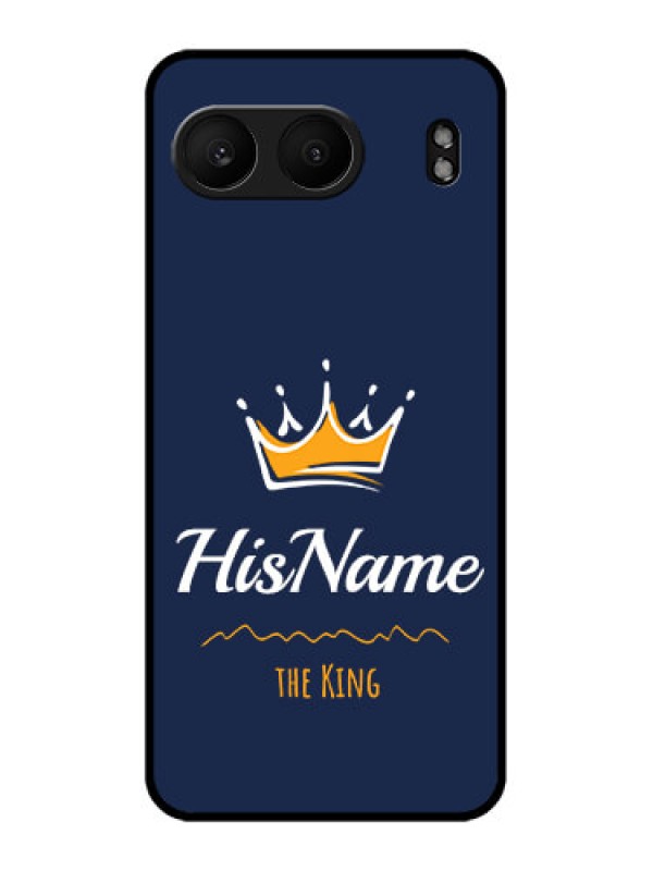 Custom OnePlus Nord 4 5G Custom Metal Phone Case - King With Name Design