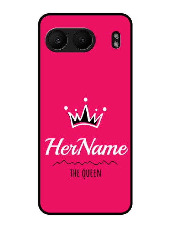 Custom OnePlus Nord 4 5G Custom Metal Phone Case - Queen With Name Design