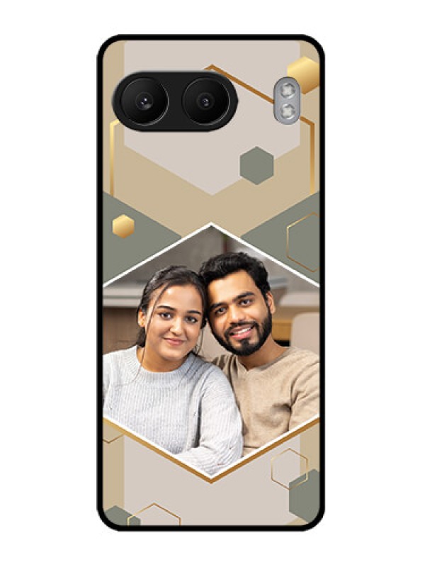 Custom OnePlus Nord 4 5G Custom Metal Phone CaseStylish Hexagon Pattern Design