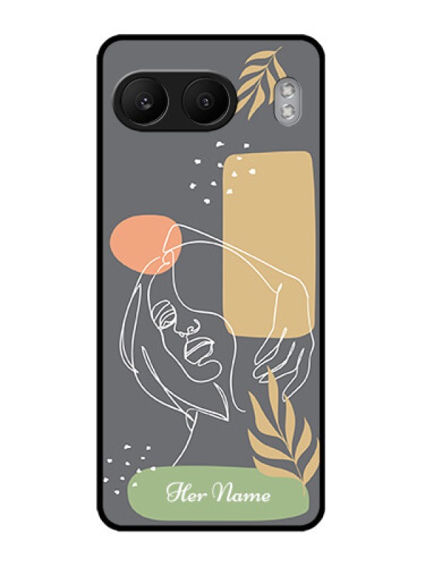 Custom OnePlus Nord 4 5G Custom Metal Phone CaseGazing Woman Line Art Design