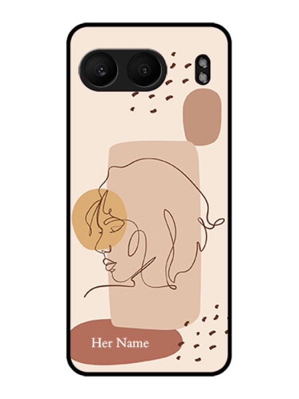 Custom OnePlus Nord 4 5G Custom Metal Phone Case - Calm Woman Line Art Design