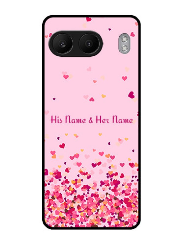 Custom OnePlus Nord 4 5G Custom Metal Phone CaseFloating Hearts Design