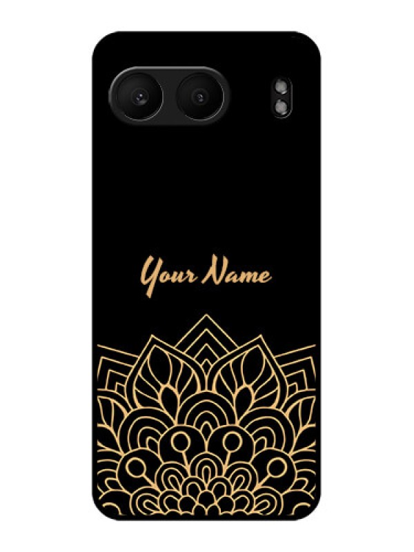 Custom OnePlus Nord 4 5G Custom Metal Phone Case - Golden Mandala Design