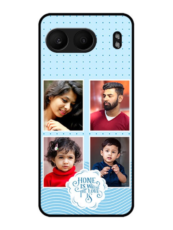 Custom OnePlus Nord 4 5G Custom Metal Phone Case - Cute Love Quote With 4 Pic Upload Design