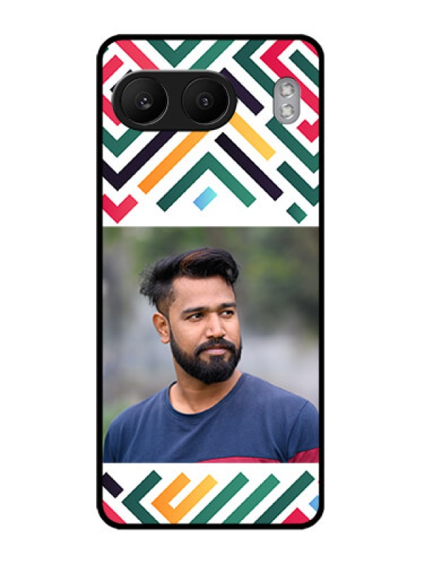 Custom OnePlus Nord 4 5G Custom Metal Phone CaseColorful Maze Pattern Design