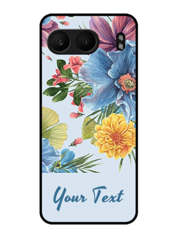 Custom OnePlus Nord 4 5G Custom Metal Phone Case - Stunning Watercolored Flowers Painting Design