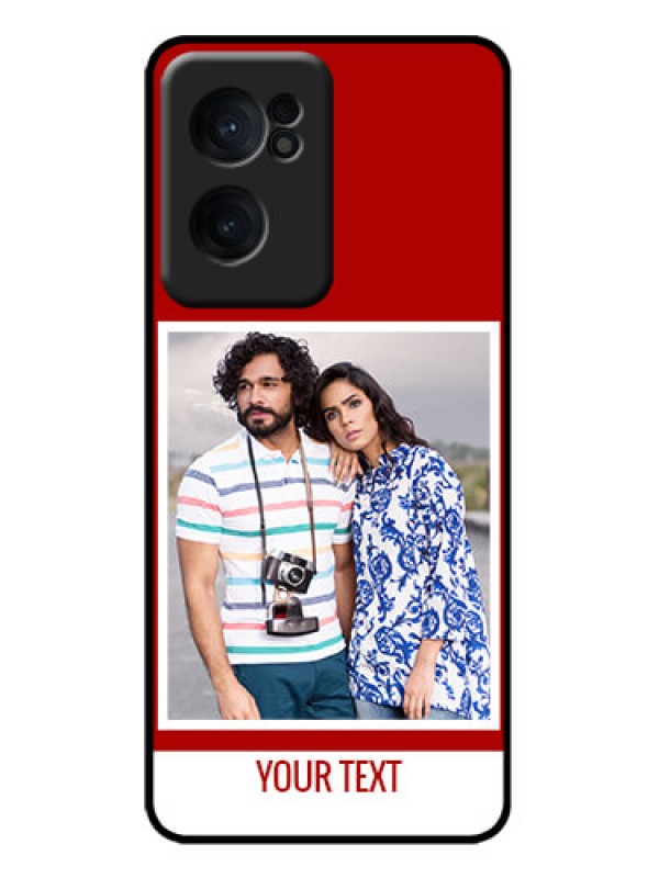 Custom OnePlus Nord CE 2 5G Custom Metal Phone Case - Red Color Design