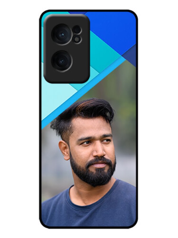 Custom OnePlus Nord CE 2 5G Custom Metal Phone Case - Blue Pattern Design