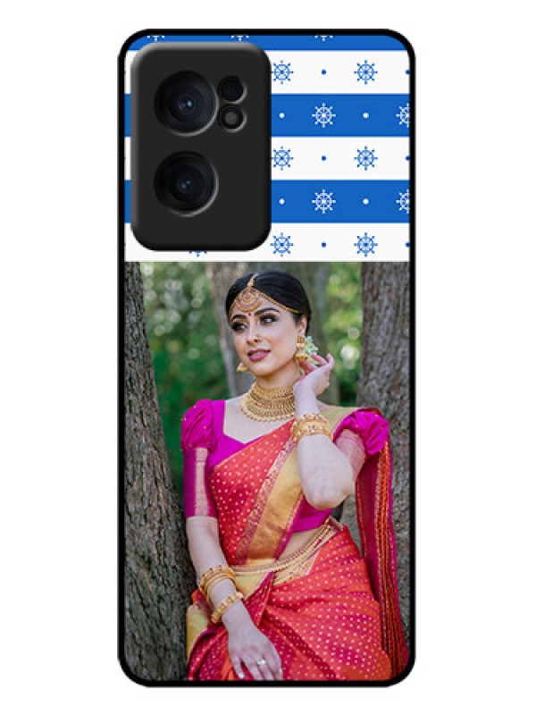 Custom OnePlus Nord CE 2 5G Custom Metal Phone Case - Snow Pattern Design