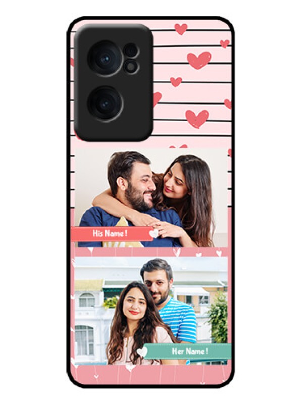 Custom OnePlus Nord CE 2 5G Custom Metal Phone Case - Photo With Heart Design