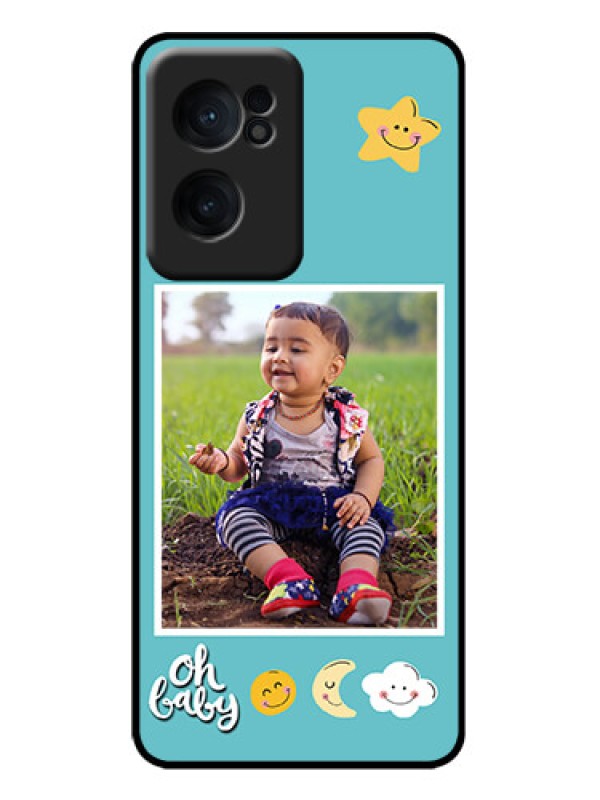 Custom OnePlus Nord CE 2 5G Custom Metal Phone Case - Smiley Kids Stars Design