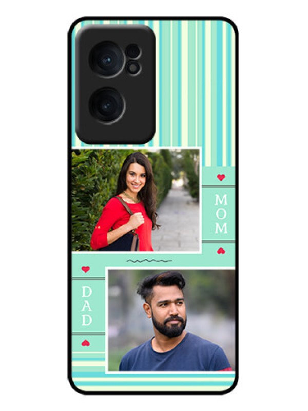 Custom OnePlus Nord CE 2 5G Custom Metal Phone Case - Mom and Dad Pic Design