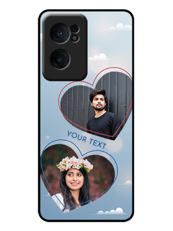 Custom OnePlus Nord CE 2 5G Custom Metal Phone Case - Blue Color Couple Design