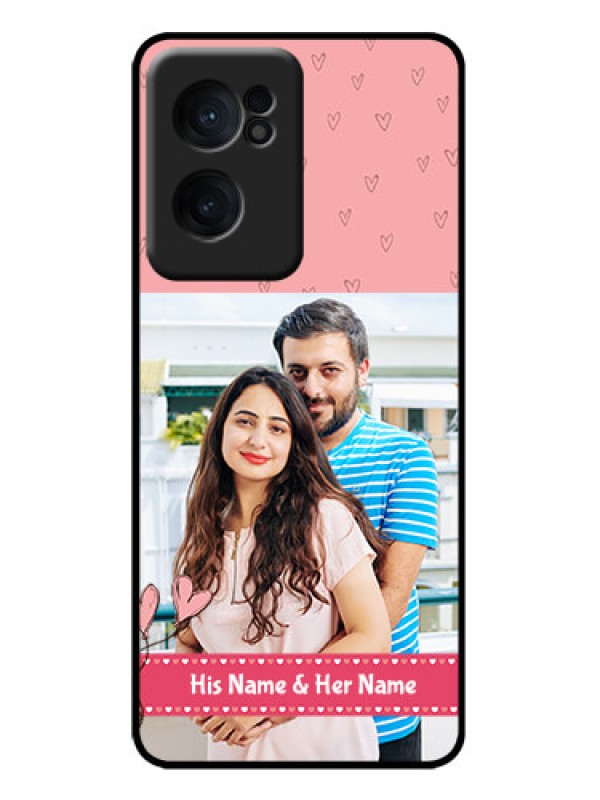 Custom OnePlus Nord CE 2 5G Custom Metal Phone Case - Love Design Peach Color